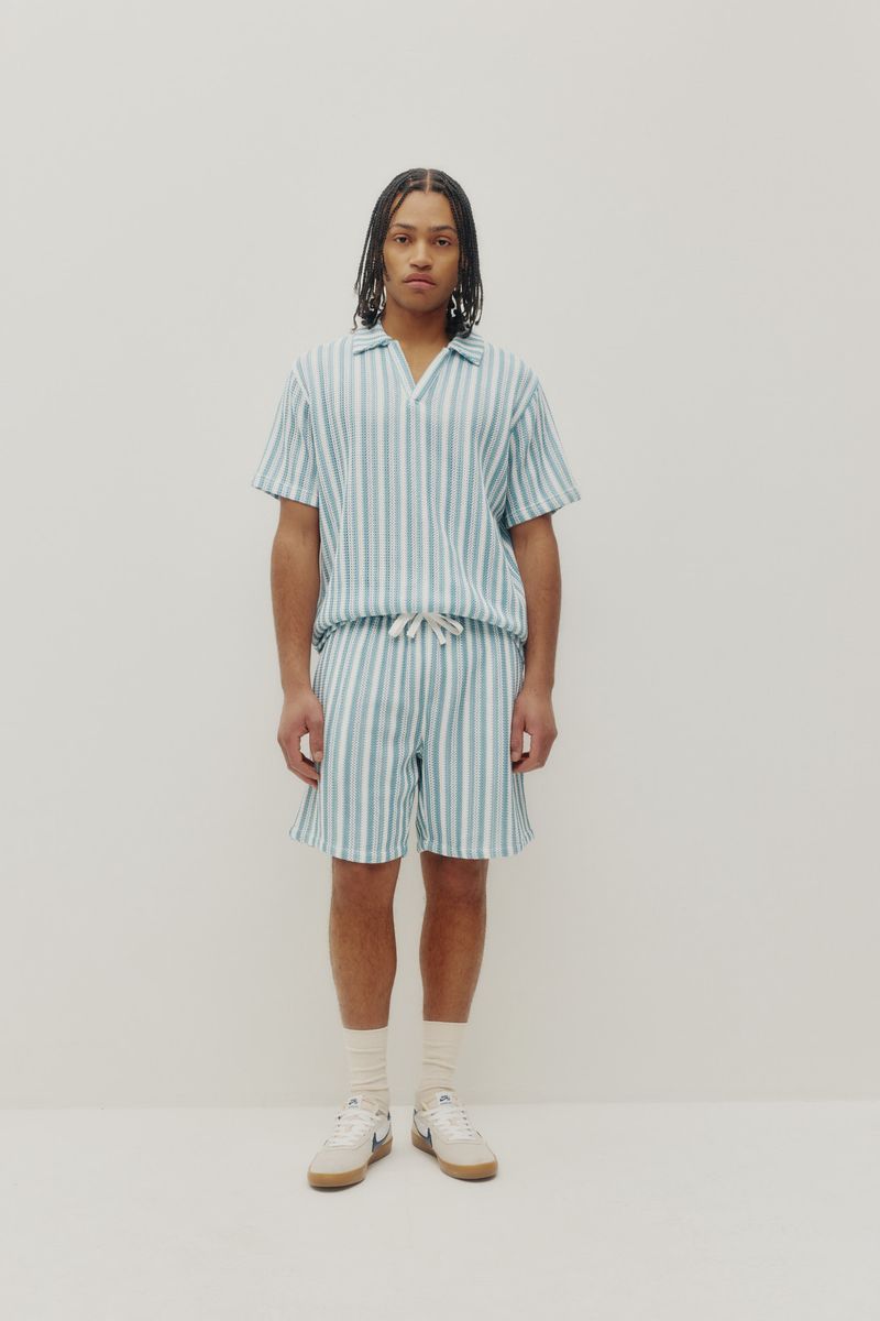 Kuwalla Crochet Stripe Shorts