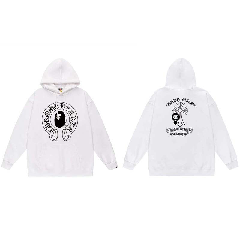 Bape x Chrome Hearts Cross Horseshoe Sweatshirt Hoodie Multi‑Style