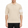Four-Bar Polo Collar Short Sleeve Shirt | Thom Browne