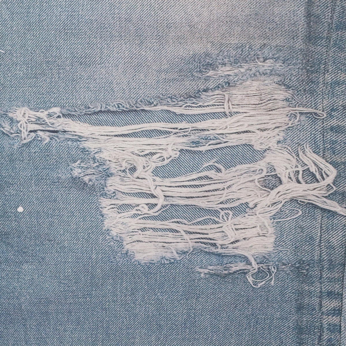 BLUE TROMPE-L'ŒIL DENIM JEANS