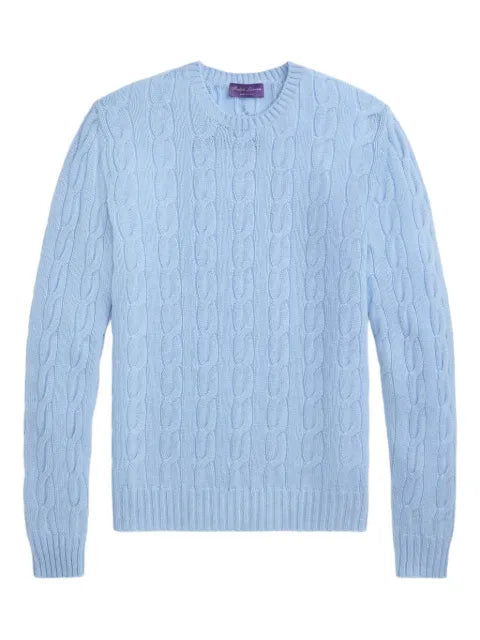 Ralph Lauren Purple Label crew-neck cable-knit jumper