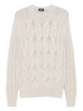 Drumohr cable-knit crew-neck sweater