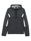 BOSS panelled zip-up hoodie