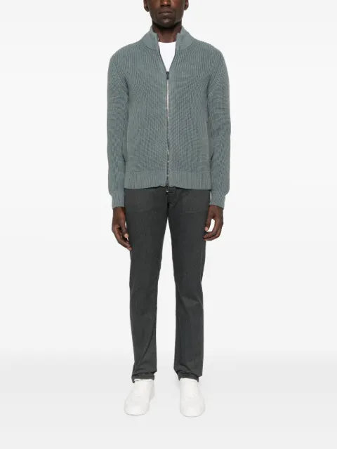 Drumohr zip-front cardigan