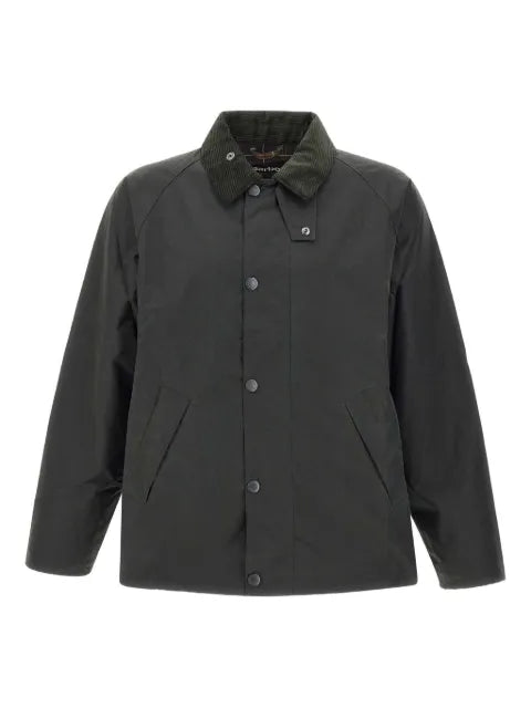 Barbour jacket with corduroy collar