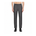 Thom Browne Style Men's Tailored Trousers with Signature Four-Bar Detail