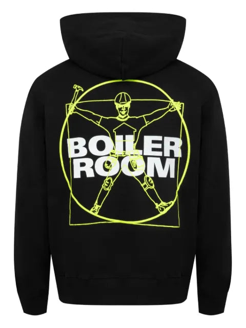 Pleasures Workman graphic-print hoodie