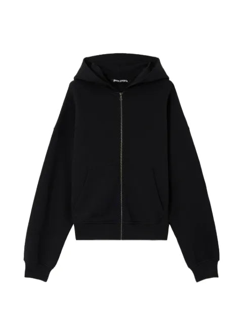 Palm Angels back Curved Logo zip hoodie