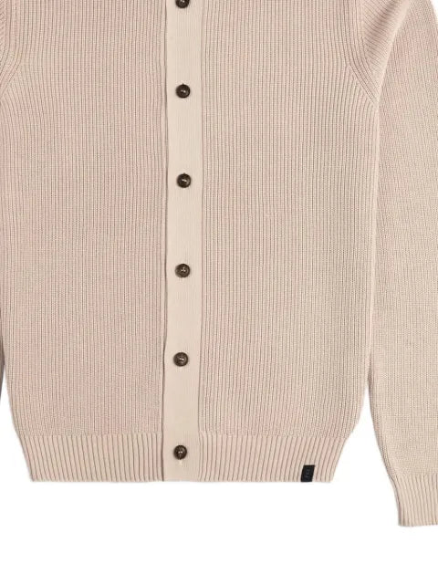 Fay buttoned ribbed cardigan