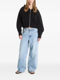 dime cropped zip-up hoodie