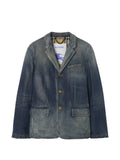 Burberry coated-denim tailored Jacket