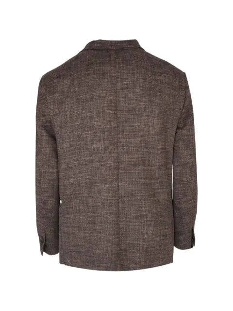 Corneliani textured single-breasted blazer