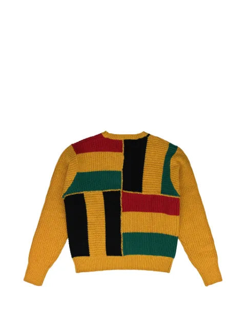 Denim Tears Trifecta patchwork-knit sweater