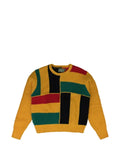 Denim Tears Trifecta patchwork-knit sweater