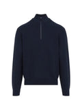 Ralph Lauren Purple Label half-zip waffle-knit sweater