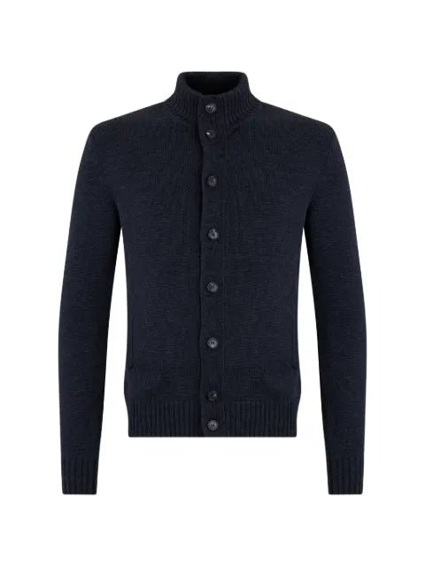 slowear ribbed-knit button-up cardigan