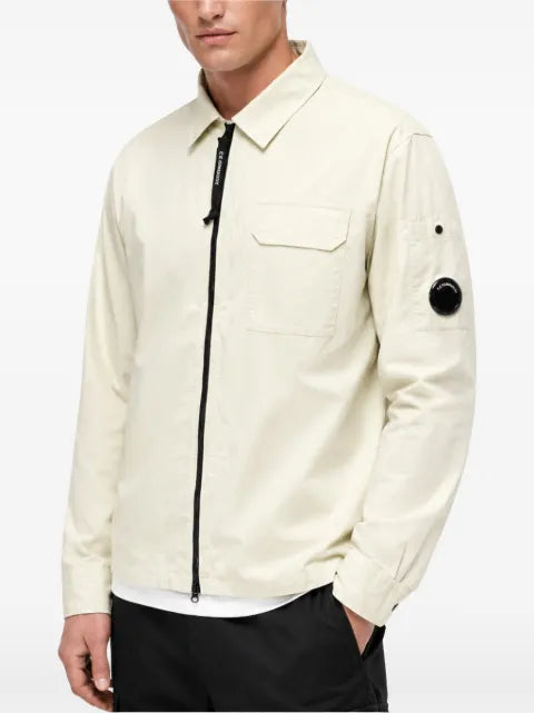 C.P. Company organic gabardine Lens zipped overshirt