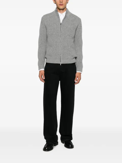 Daniele Fiesoli cable-knit zip-up sweater