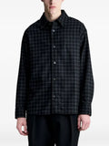 A.P.C. checked wool-blend shirt jacket
