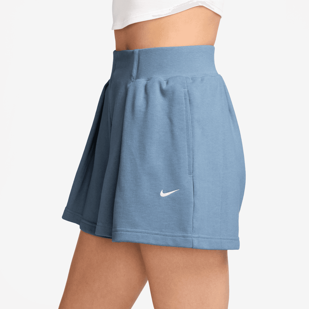 Wmns Nike Studio Fleece Lightweight High-Waisted Pleated Shorts