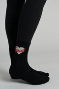 Half Calf Sock with Hearts