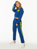 SMILEY CROPPED CREW SWEATSHIRT