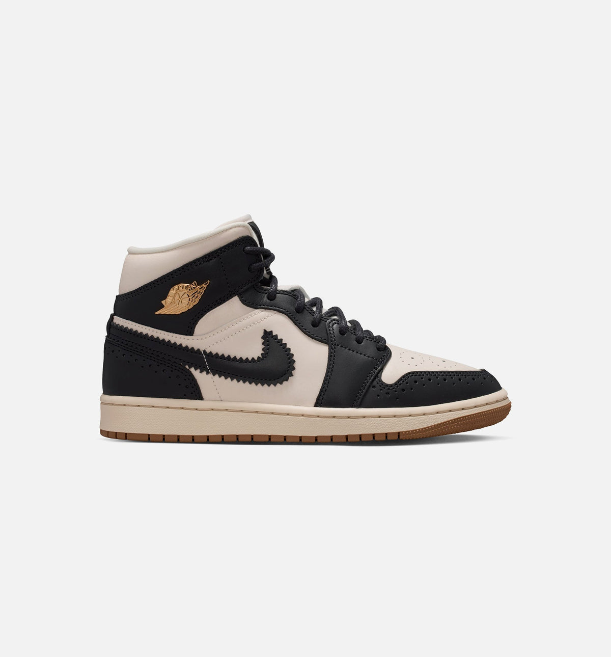 Air Jordan 1 Mid SE Women's Sneakers - Black / Chalk Grey / Pearl White