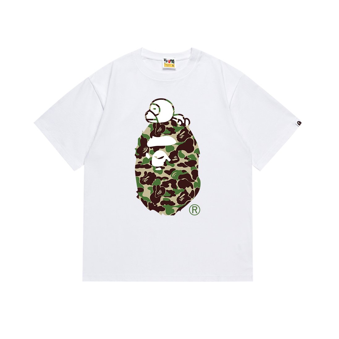 BAPE Green Camo Ape Head Graphic T-Shirt