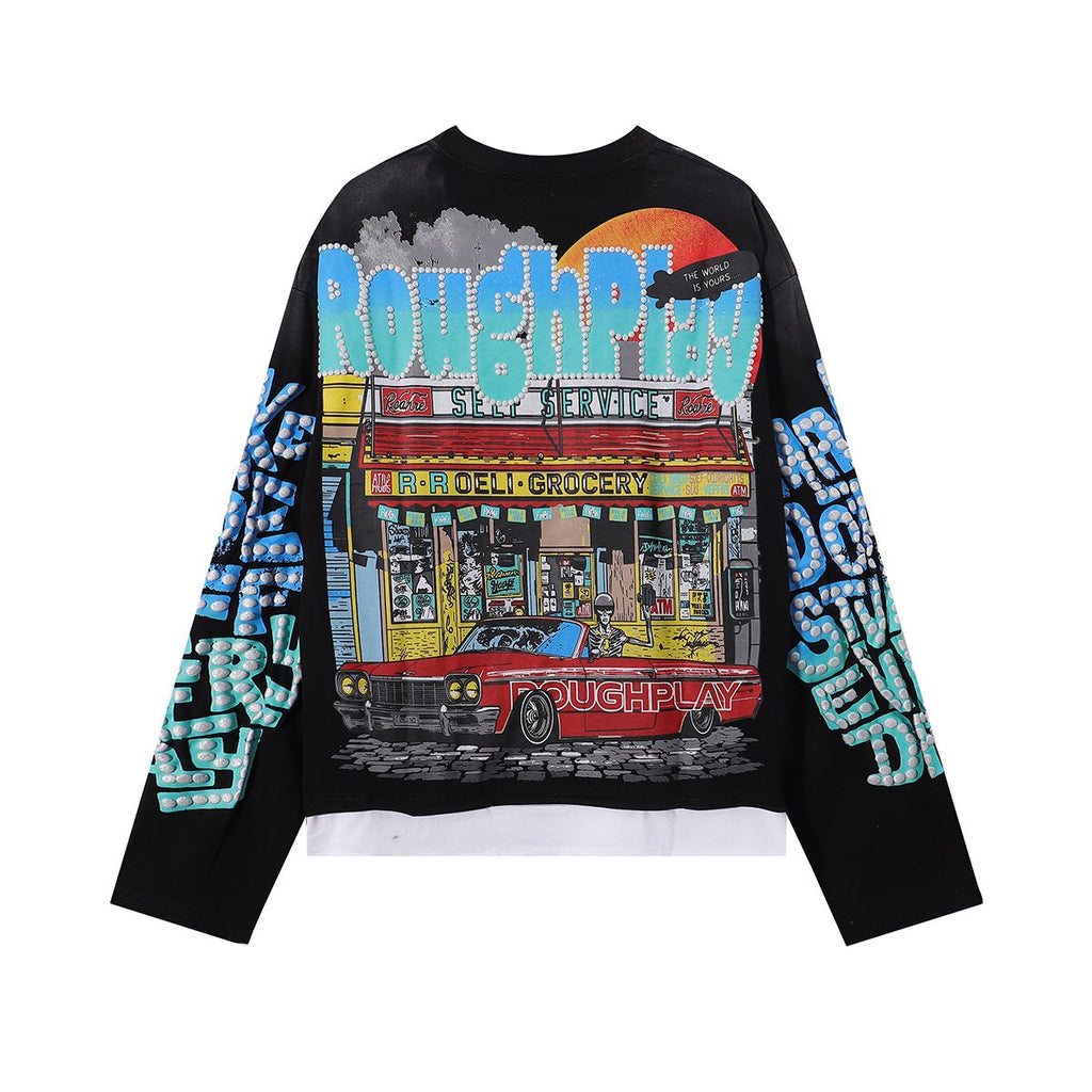 Rough Play Bodega Graphic Long-Sleeve T-Shirt
