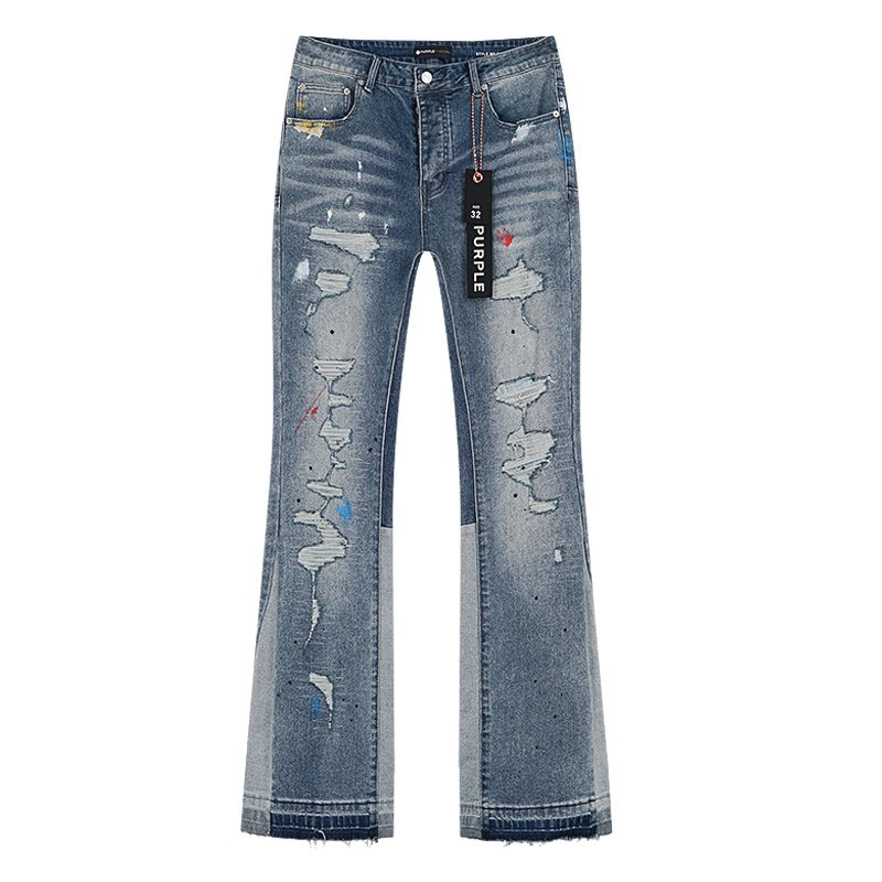 Purple Brand Distressed Washed Denim Jeans