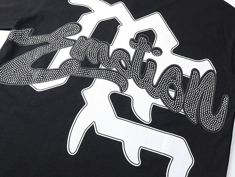 Mixed Emotion Angel Graphic Short-Sleeve T-Shirt