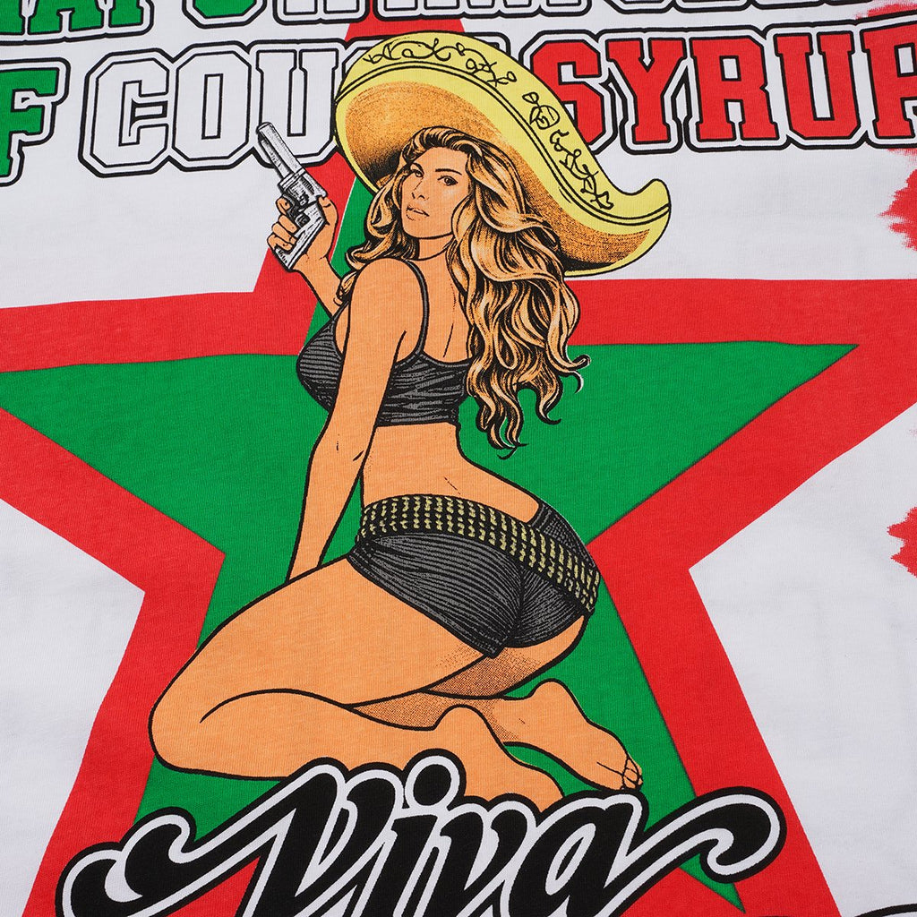 THAT'S A AWFUL LOT OF COUGH SYRUP White/Green Tie-Dye Graphic T-Shirt
