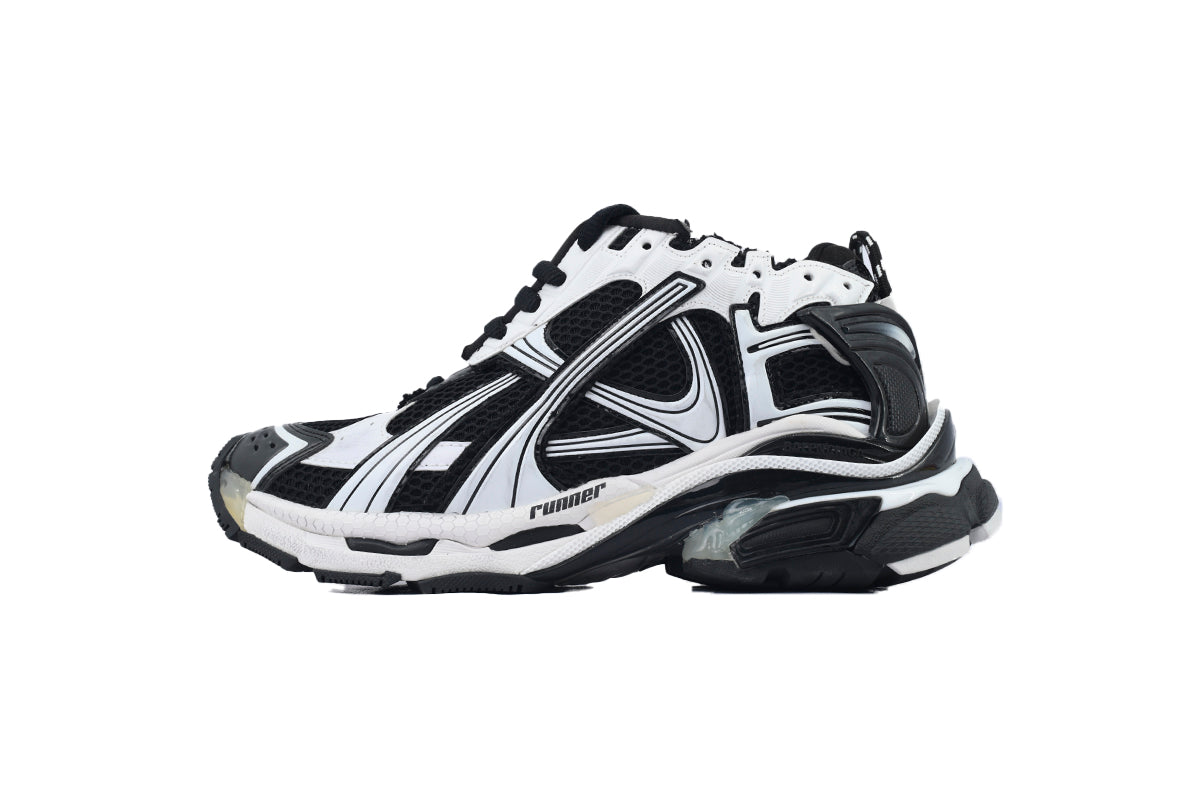 Balenciaga Runner Sneaker White Black 772774 W3RMU 9010