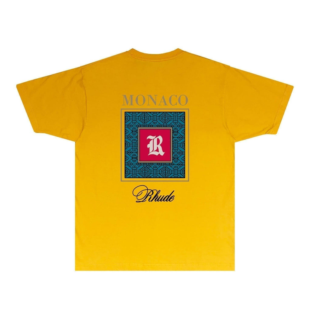 Rhude T-shirts Printed Trendy Pure Cotton