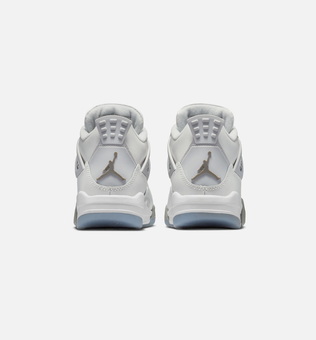 Air Jordan 4 Retro Blue Chill Big Kids' Sneakers - Photon Dust / Blue / White