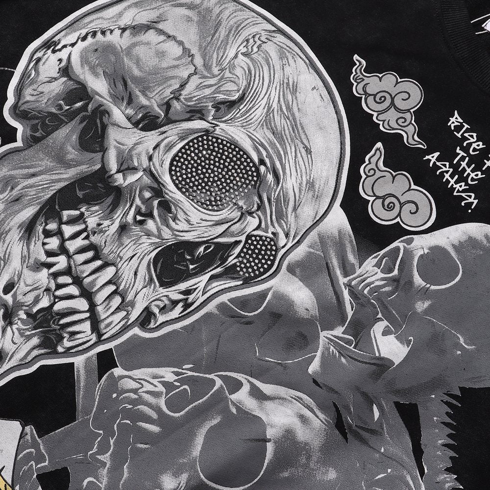 KLEEP 2005 Rise From the Ashes Skull Graphic T-Shirt