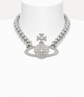 VIVIENNE WESTWOOD Neysa Chain Necklace Brass(Silver)