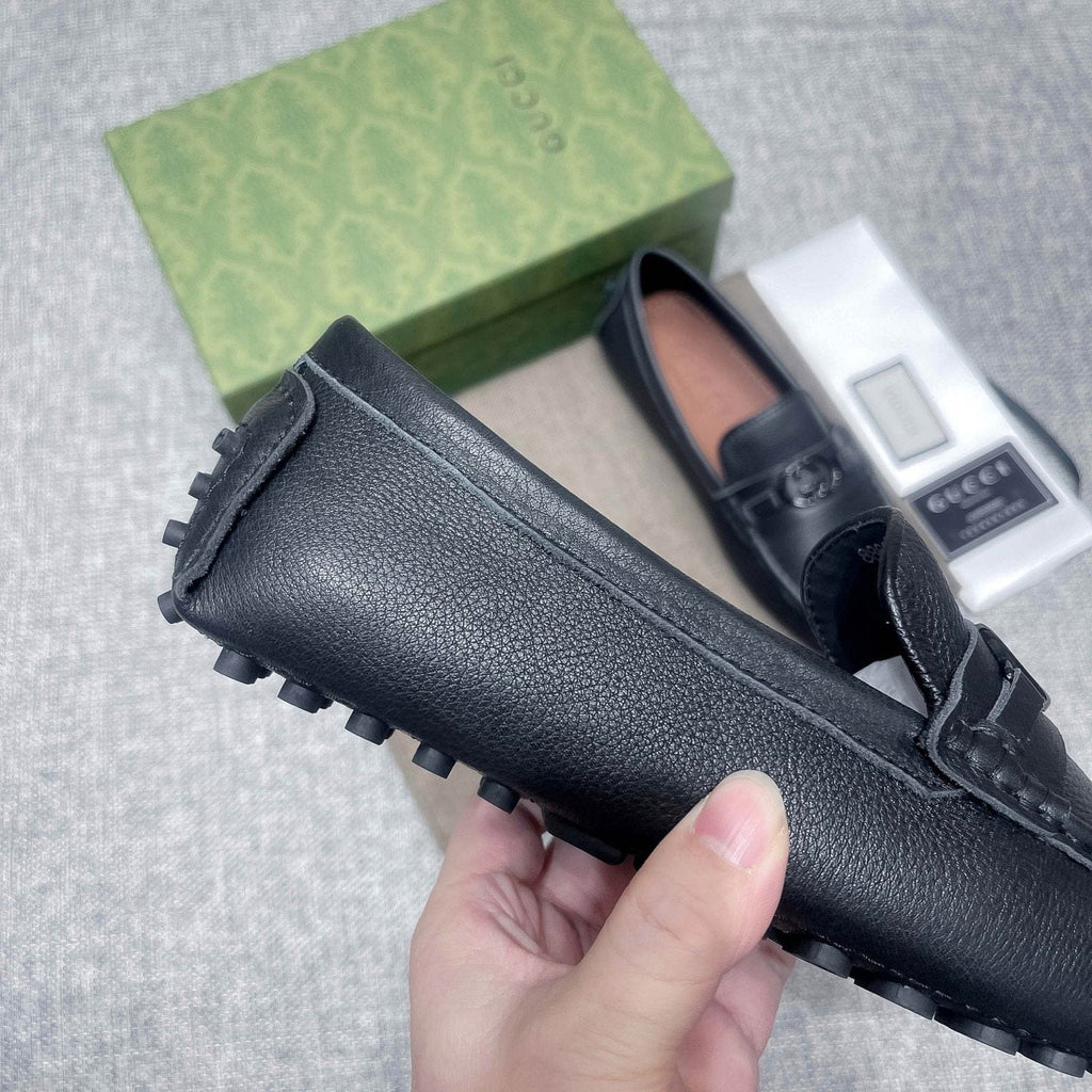 Gucci Black Hardware Loafers