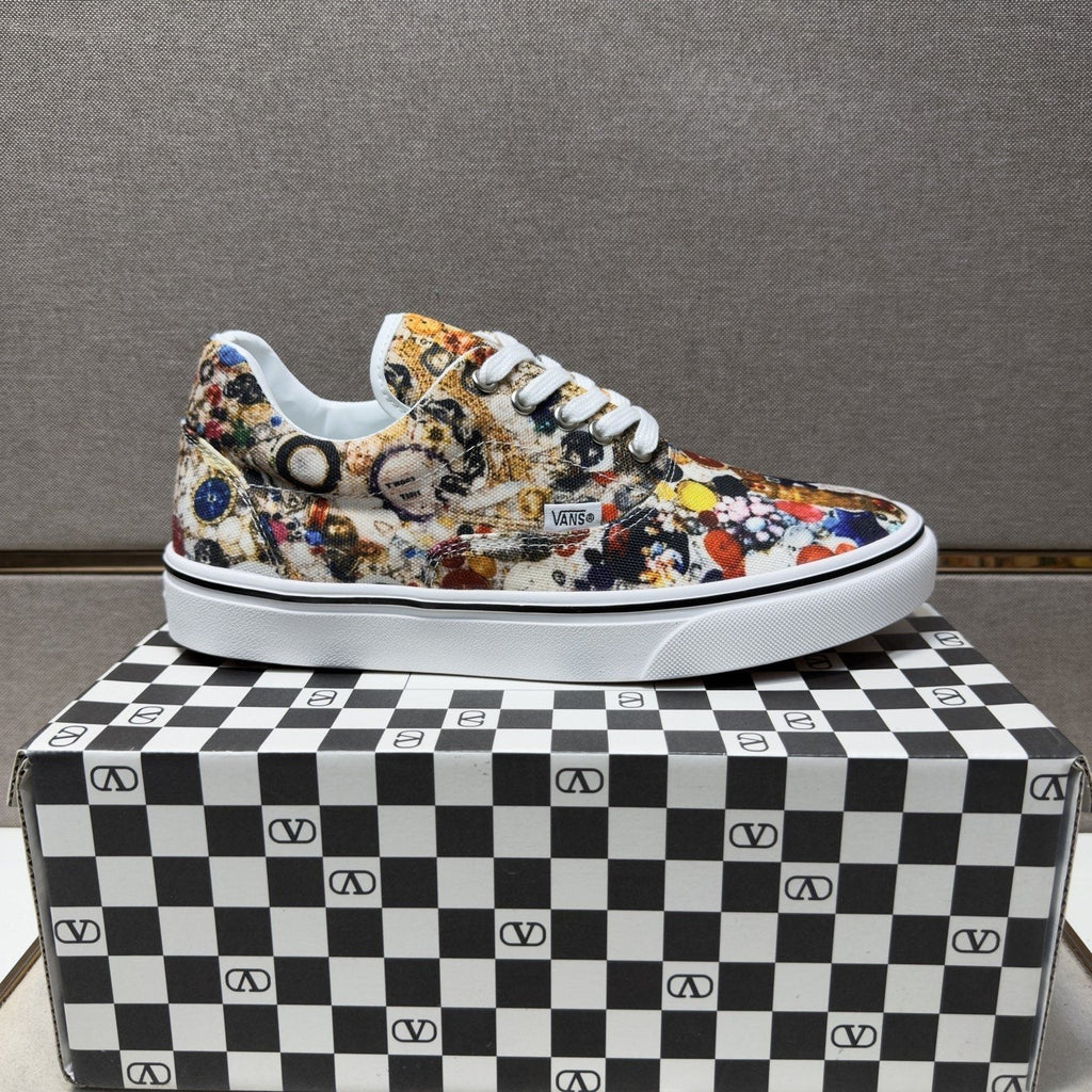 Vans Men's Floral Print Low-Top Sneakers