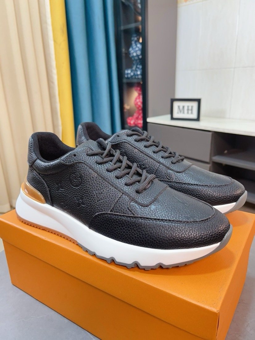 Louis Vuitton Men's Dark Brown Low-Top Sneakers