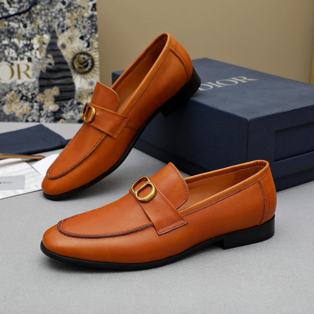 Dior Men's Double-Ring Buckle Loafers