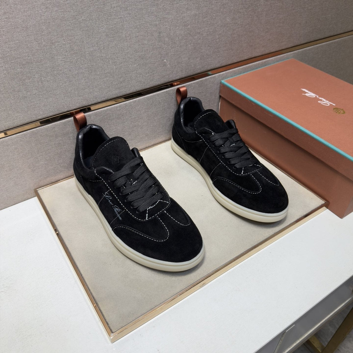 Loro Piana Men's Paneled Low-Top Sneakers