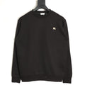 Burberry Oval Equestrian Back-Graphic Crewneck Sweatshirt - Black